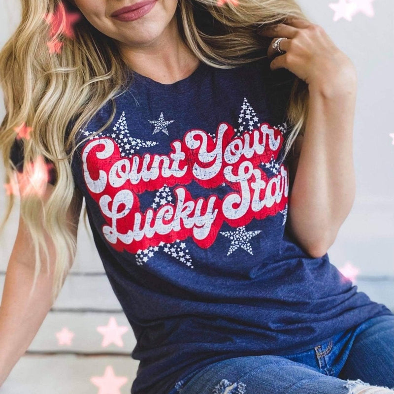 Count Your Lucky Stars Screenprinted Tee