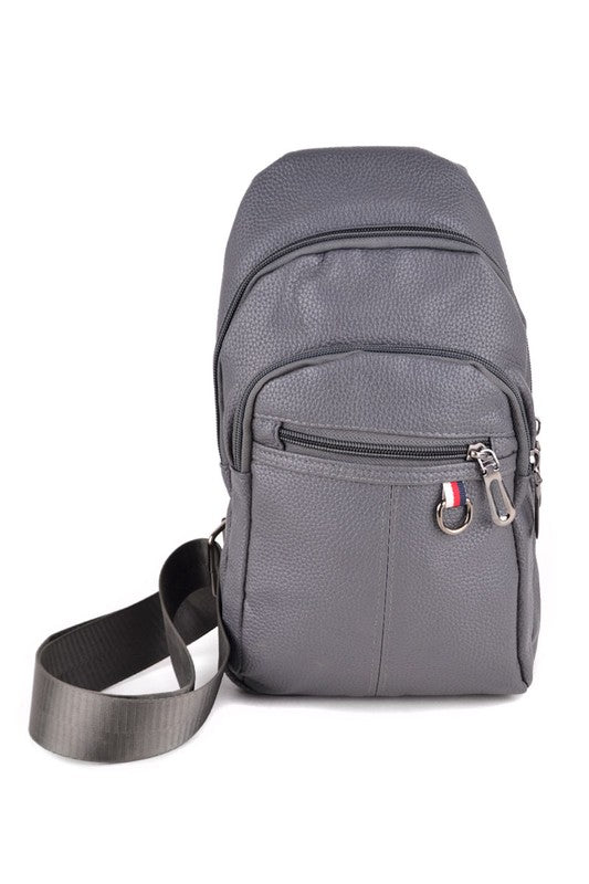 Black or Rose or Gray Crossbody Sling Bag Tiny Backpack