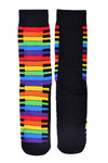 Men's Rainbow Keyboard Piano Socks