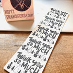 Set of 25 Thermal Printed Stickers (all the same one) | 2 inches x 3 inches | NiftyTransfers