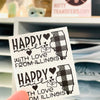 Set of 25 Thermal Printed Stickers: Happy Mail from {STATE} - ALL THE SAME ONE - 1.25" x 2.25"