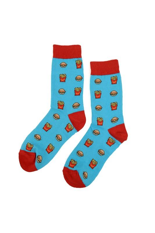 Women's Burger and Fries Fast Food Socks