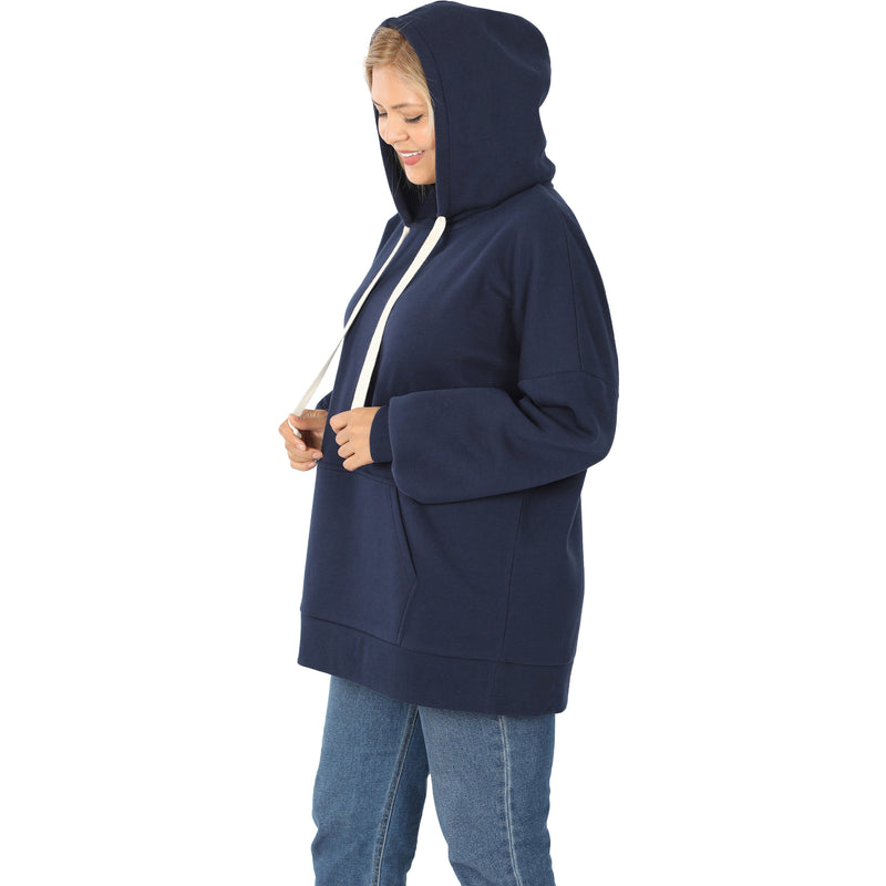 DESTASH! Navy Blue Hooded Sweatshirt • Regular and Plus Sizes Available