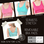 Seamless Stretch Lace with removable pads