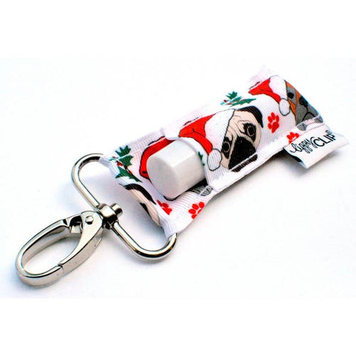 LippyClip: HOLIDAY HOUNDS • Clip On Lip Balm Holder • Stocking Stuffer • Backpack Accessories • Keychain Clip-On (4747542560842)