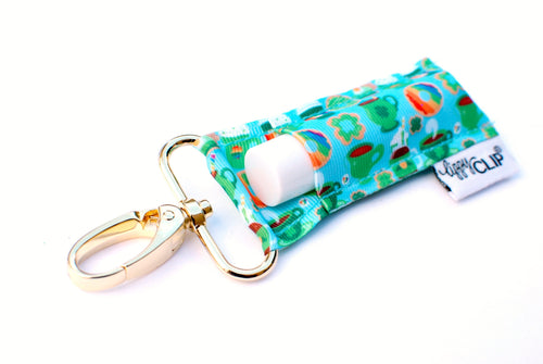 LippyClip: LUCKY SWEETS • Clip On Lip Balm Holder • Stocking Stuffer • Backpack Accessories • Keychain Clip-On (4745433448522)