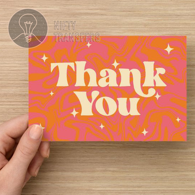 BUNDLE OF 50 | 4” x 6” Thank You Post Cards | NiftyTransfers