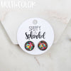 Party Time! Confetti Resin Stud Earrings • Your Choice of Color