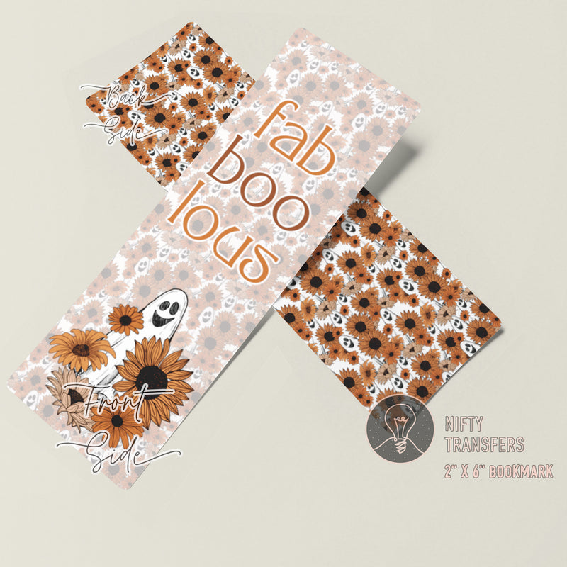 2" x 6" Bookmark | Sunflower Ghost | NiftyTransfers
